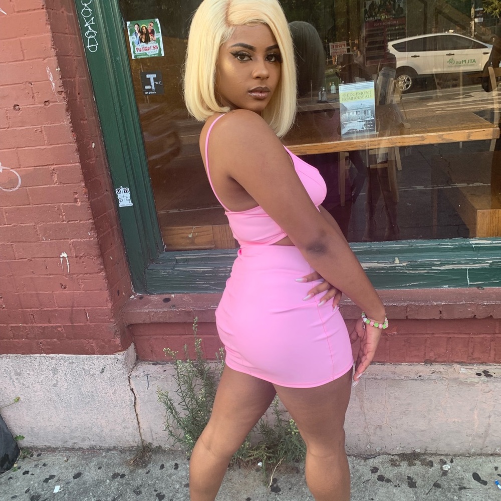 Pink two piece